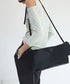 Glossy Wide Flap Shoulder Bag